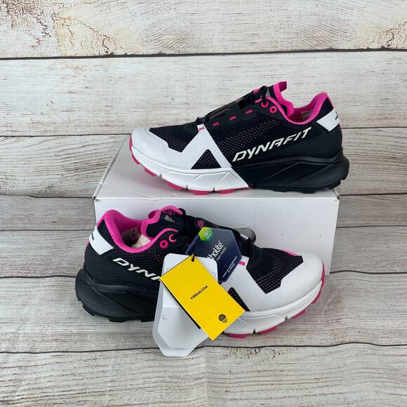 Dynafit Ultra 100 W Womens Sz 9 Running Shoes Nimbus Black Out Pink - Picture 1 of 11